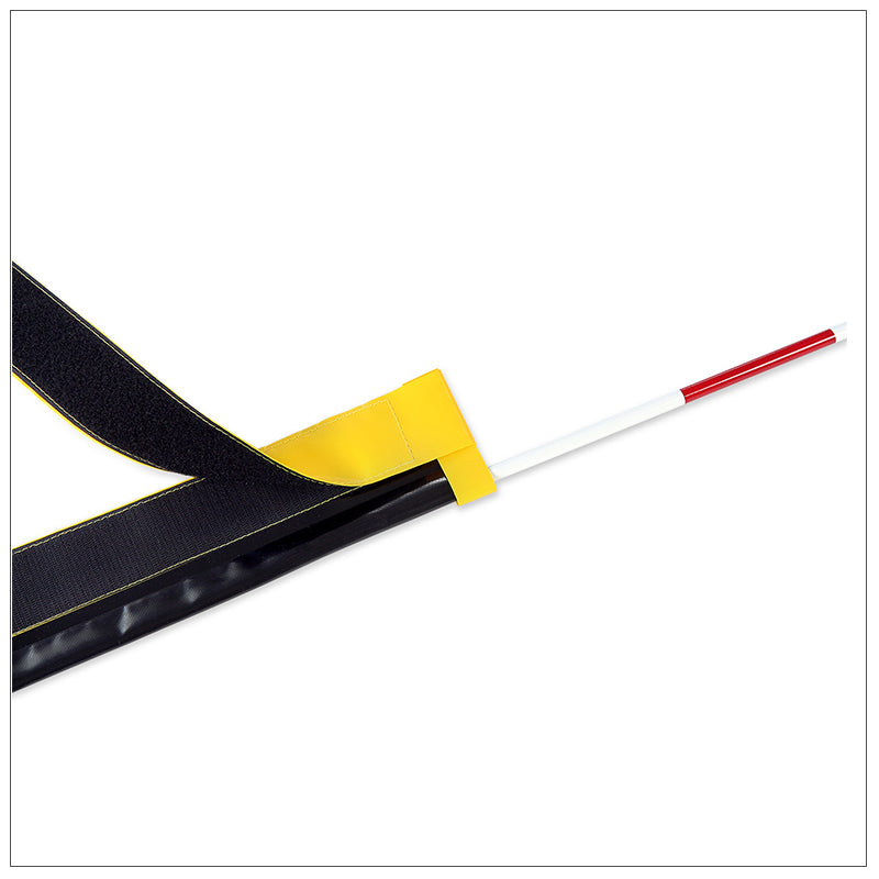 Beach Volleyball Net Antennas, with Velcro pockets